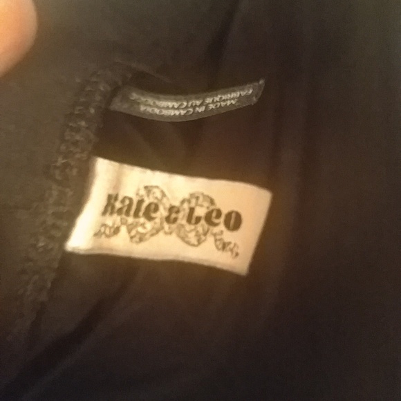 Kate and Leo Black Leggings 2X - Picture 2 of 7